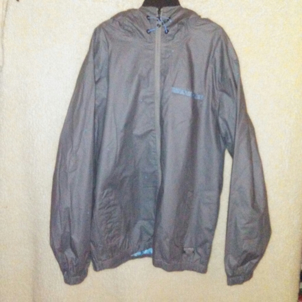 DC hooded rain jacket